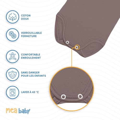 Body bébé unisexe manches longues coton imprimé pour nuit et jour - 4
