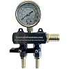 Fawn Lake Heavy Duty Aeration Air Manifold- الفولاذ المقاوم للصدأ والنحاس والألمنيوم- مقياس الضغط متضمن 2 منفذ