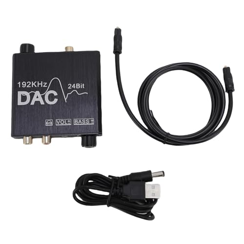Convertidor de Sonido Digital a Analógico USB de 192 KHz con Control de Graves Srliya 6