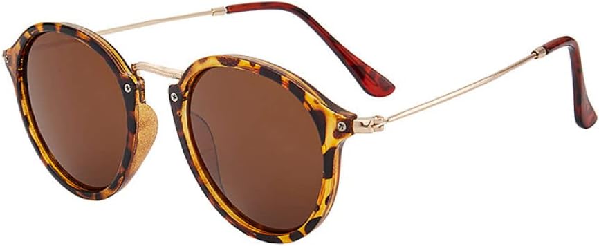 Retro Round Sunglasses Women Vintage Female Glasses Circle Shades Men UV400 Mirror