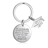 Firsteel 2021 Graduation Gifts for Her, Class of 2021 Keychain, Present for High School Senior,...