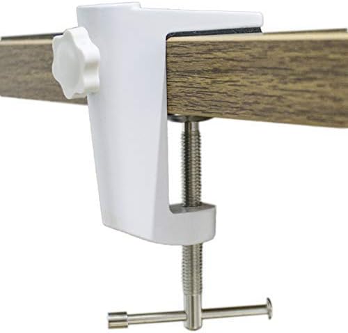 Replacement Aluminum Alloy Cantilever Bracket C-Clamp With 1/2 Inch Hole Diameter(Adjustable Thumb Screws) And Non-Slip Mat For Mic Stand/Table Lamp Desk Clamp