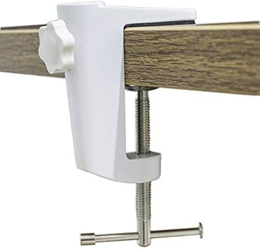 Replacement Aluminum Alloy Cantilever Bracket C-Clamp With 1/2 Inch Hole DiameterAdjustable Thumb Screws And Non-Slip Mat For Mic Stand/Table Lamp Desk Clamp