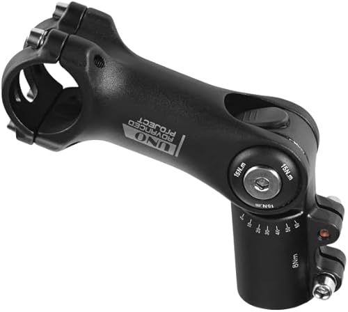 Miniatura 6 de BESNIN Vástago de bicicleta ajustable de 0 a 120 grados para vástago de 1.252 in 3.543 in4.331 in, vástago ajustable de MTB para bicicleta de