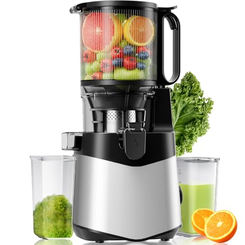 EanOruus Juicer Machines, 5.8" Oversized Chute 400W Quiet Powerful Motor,