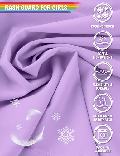 Boys Rash Guard Swim Shirts Long Sleeve UPF 50+ Swimwear Toddler Kids Sun Protection SPF Water Surfing Swimming Shirts 0-16Y4