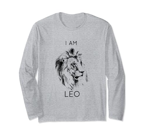 Maglietta di compleanno con segno zodiacale I am Leone Leone Maglia a Manica