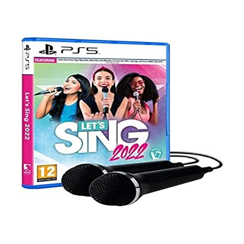 Ravens Court 1180490 Let's Sing 2022 - Double Mic Bundle,Black Cover