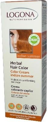 Color Cream Indian Summer, Logona Plant Hair Colour. 150 ml.