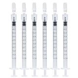 1ml Syringes Without Needles, 1cc Luer Lock Syringe - Disposable Individually Wrapped(50 Pack)