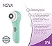 Spa Sciences NOVA – Better Than a Spin Brush – Facial Cleansing Brush & Exfoliating System - All Skin Types - 3 Speeds - Waterproof - USB Rechargeable w/Charging Base