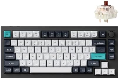 Keychron Q1 Max RGB QMK/VIA Custom Mechanical Keyboard, Hot-Swapp...