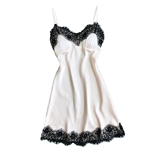 Ensemble pyjama en soie anti-transpiration YZCIS caraco short et robe de nuit confort