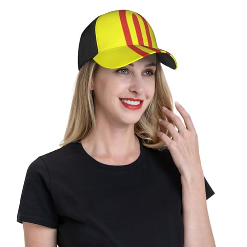 Gorra de béisbol bandera Vietnam del Sur ajustable negra miniatura 7