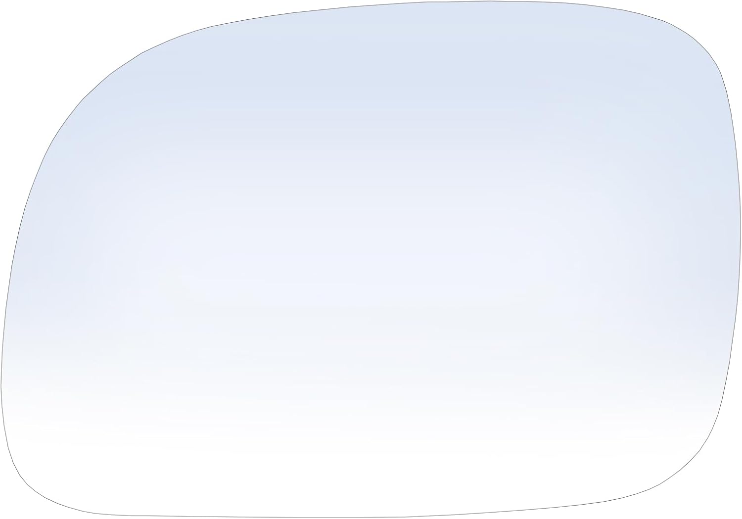 Driver Side Mirror Glass Compatible with Chrysler Town Country 1996-2007, Voyager, Dodge Caravan, Grand Caravan, Plymouth Grand Voyager 1996-2000, non-heated, w/o back plate Driver Left Side