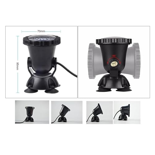 Luces LED RGB subacuáticas para iluminar fuentes oscuras 5