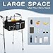 Walker Basket for Folding, Folding Basket for Walker Bags for Walker Storage Bag with Big Capacity, Folding Walker Attachment for Elderly Best Gift for Family & Seniors - Black
