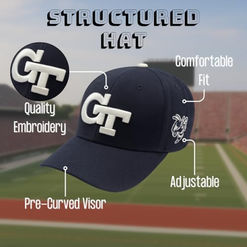 Gorra Ajustable Con Logo Bordado Azul Marino miniatura 7