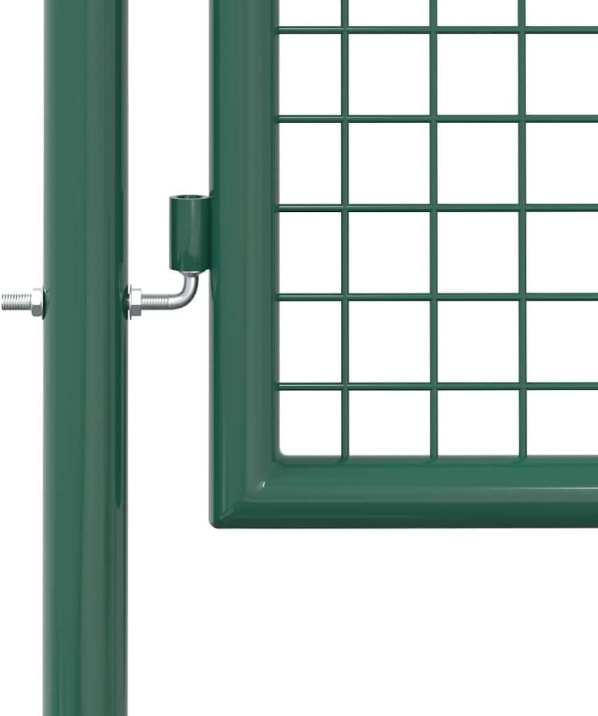 vidaXL Fence Gate Steel 39.4x29.5 Green