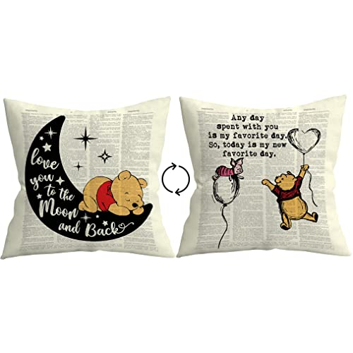 Image of Giosve Funny Pillow Covers Cushion Cover for Sofa Couch Decor, 18x18 in Reversible Flannel Throw Pillow Cover for Children Daughter Son (18x18 in, White-4)