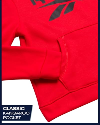 Reebok Boys Sweatsuit Set - 3 Piece Athletic Pullover Hoodies Sweatshirt Jogger Sweatpants & T-Shirt for Boys (8-14)4