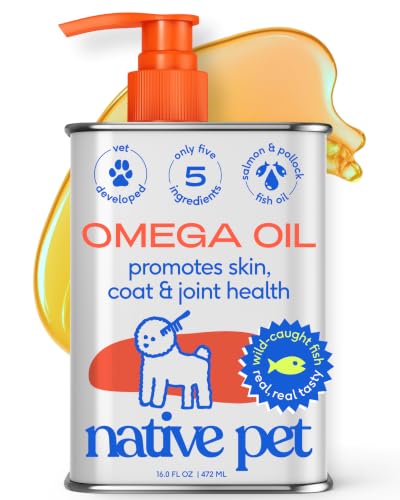 30% coupon - Native Pet Omega 3 Fish Oil for Dogs & Cats, 16oz