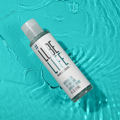 Image of LubeLife Water Based Lube - Toy-Safe Personal Lubricant for Men, Women & Couples, Travel Size, Non-Staining, Easy Clean-Up, 4 Fl Oz (Pack of 2)