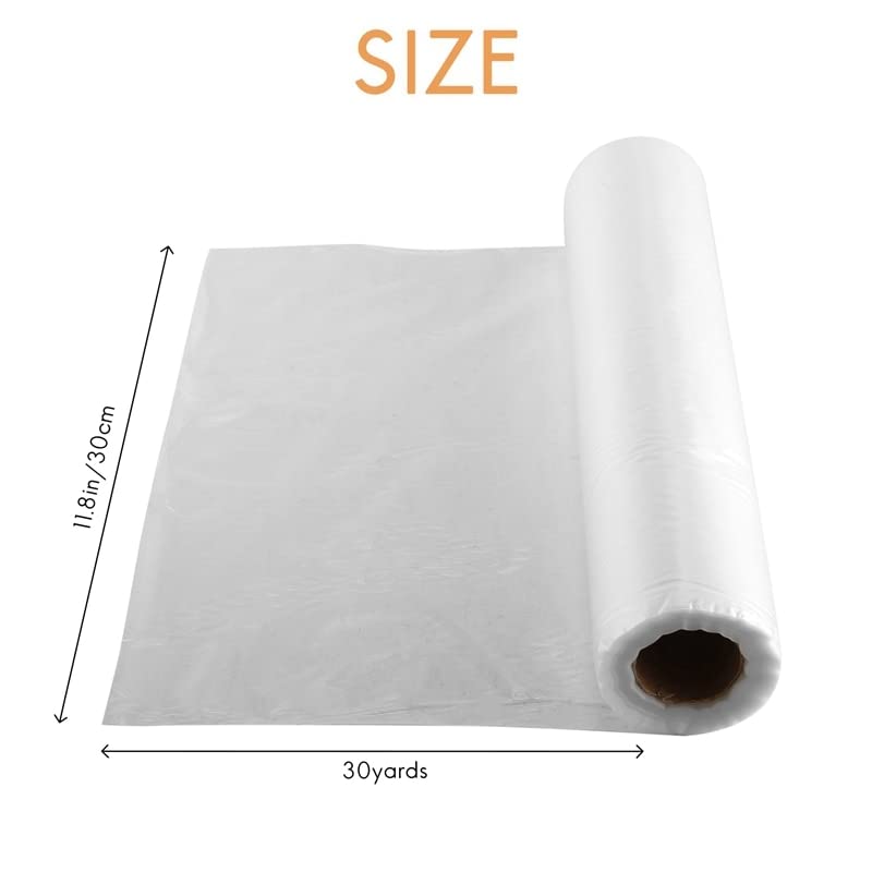 Clear Wash Away Water Soluble Embroidery Topping Film 12 Inch X 30 Yd Roll For Machine Embroidery And Hand Sewing - (Color: Maroon)