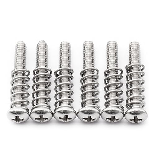 Musiclily Pro Stainless Steel Saddle Intonation Screws Set