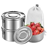 Facile à nettoyer : la Boîtes a Déjeuner en Acier Inoxydable peut être lavée au lave-vaisselle, vous pouvez également laver ces récipients à la main, l'intérieur lisse de la Boîtes a Déjeuner en Acier Inoxydable est facile à rincer