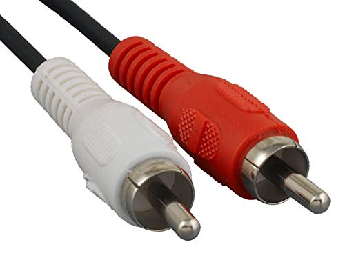 Cable Jack 3.5mm a 2 RCA macho 7.62 m miniatura 3
