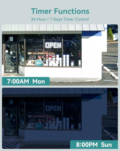 Image of Open Sign for Business, 40 inchx14 inch Jumbo Open Sign with Timer and Remote Control, Dynamic Light Modes Led Signs for Storefront Window Bar Salon Cafes Retail Shops White