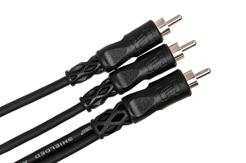 Cable Y Hosa TS 1/4" a Dual RCA 2 m miniatura 2