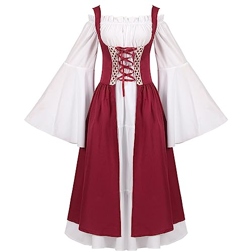 Robe gothique femme longue ajustable pour corriger la taille style médiéval