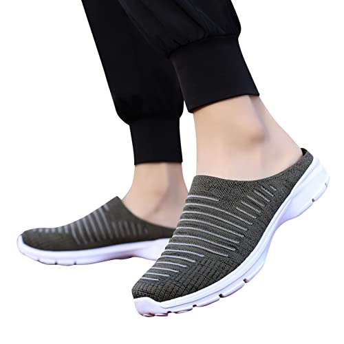 Womens Breathable Mesh Walking Mules Sneakers Non-Slip Wide Width Casual Sneakers Close Toe Slingback Slip On Orthopedic Shoes with Arch Support2