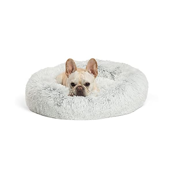 Best Friends by Sheri The Original Calming Donut Cat and Dog Bed in Shag Fur
