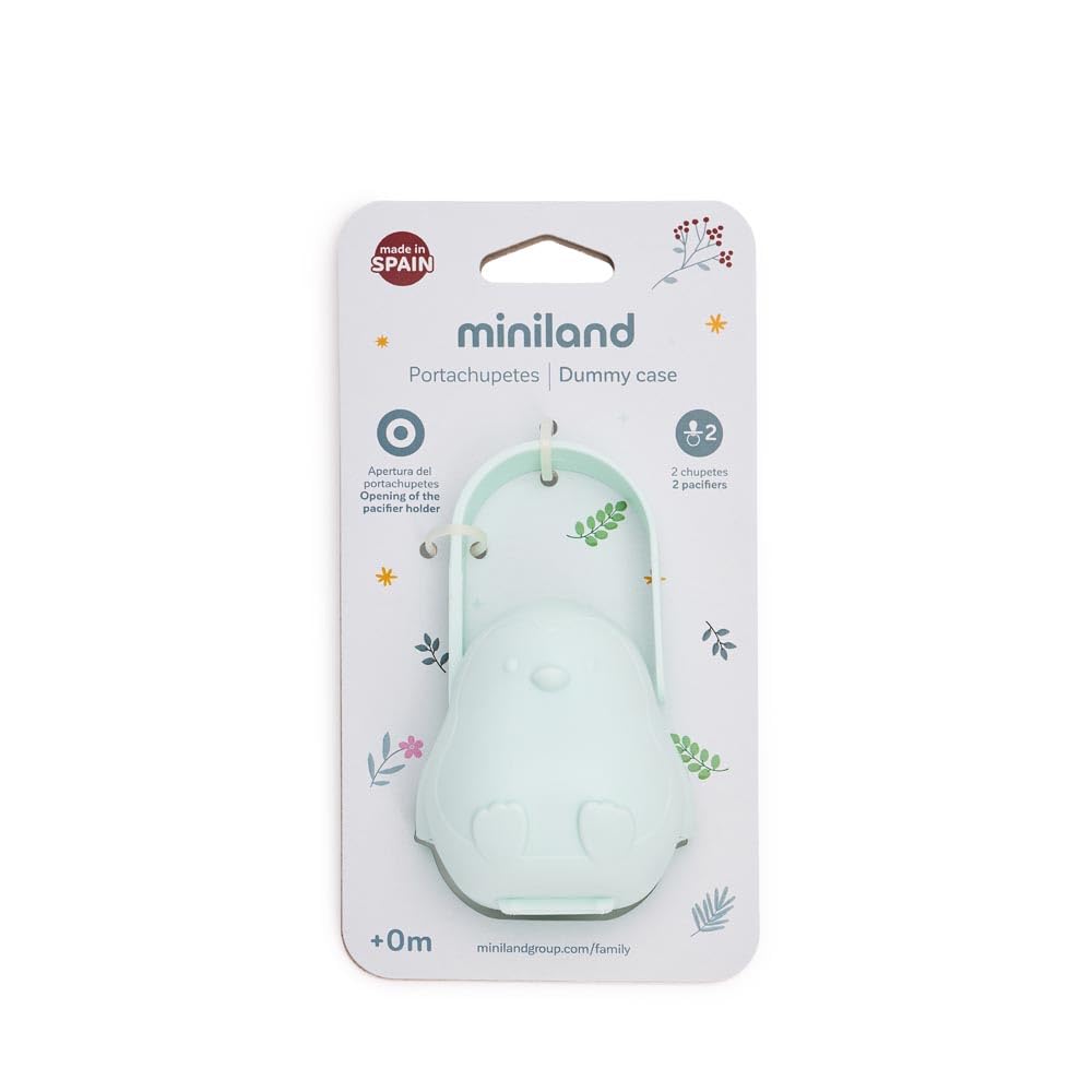 Miniland Étui Porte-Sucette Bébé Boîte Porte-Tétine Hygiénique Lavable Facile à Transporter Dreamland