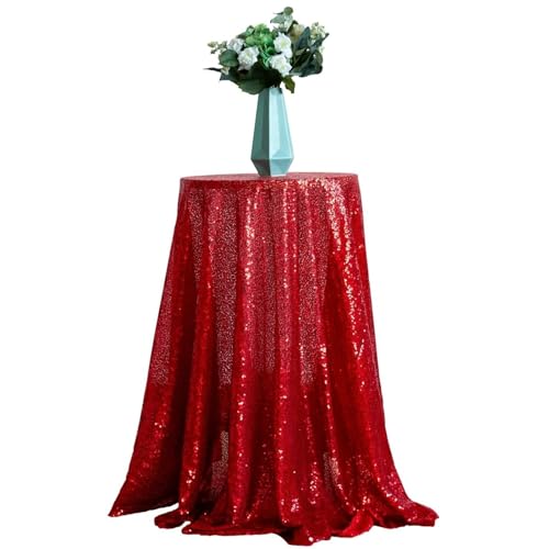 Nappe avec paillettes nappe table ronde en polyester raffine - 2