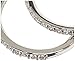 Amazon Essentials Platinum Plated Sterling Silver Inside-Out Hoop Earrings set with Infinite Elements Cubic Zirconia (3 cttw), (previously Amazon Collection)