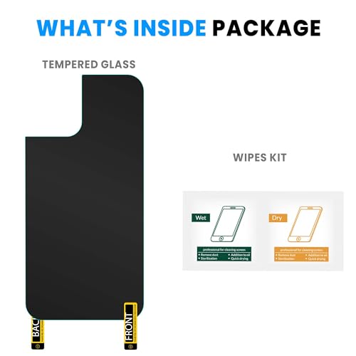 Image of ArmourPro Screen Protector for iPhone 14 (6.1 Inch) Edge-to-Edge Back Guard with Installation Kit | Crystal Clear, Case Friendly Screen Coverage, Ultra Thin Unbreakable Membrane