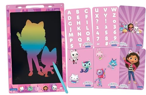 Lexibook, Gabby et la Maison Magique, Ardoise Magique, Jouet Artistique et créatif pour Filles et garçons, Dessins Multicolores, Écran 28 cm, Inclut 1...