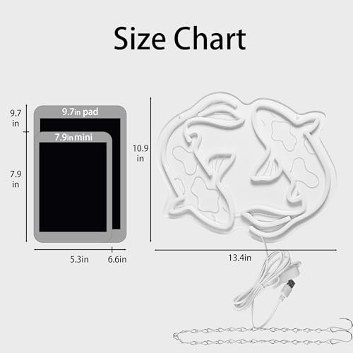 Image of Koi Fish Neon Signs for Wall Decor Japanese Culture Neon Sign for Man Cave | Japanese Bedroom Decor, Koi Fish Room Art, Restaurant, Office, Bar, Business, Birthday Gift for Men 13.4*10.9in