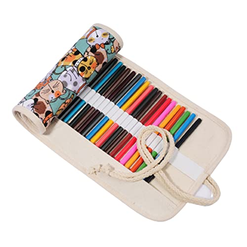 Amazon | 色鉛筆収納バッグ 色鉛筆ロールラップ 巻き型 ロールケース