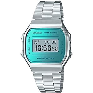 Casio – CASIO Unisex Erwachsene Armbanduhr Digital Quarz Edelstahl A
