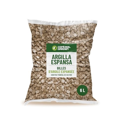 GROWMANIA.ES CONTROL GARDEN Arlita 6L | Palline di argilla espansa | Drenaggio per vasi, colture e piante | Made in Italy