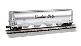 Bachmann Trains - Canadian 4-Bay Cylindrical Grain Hopper - Canadian Pacific #386538 - N Scale
