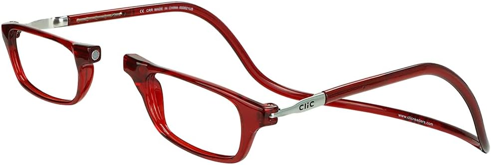 Adjustable Front Connect Reader, 2.50 Strength, Red Frame