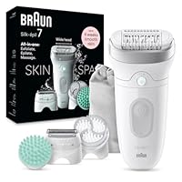 Braun 7-081 Silk-épil 7 SkinSpa Epilator for Wet and Dry, Lasting Smooth Skin, Silver