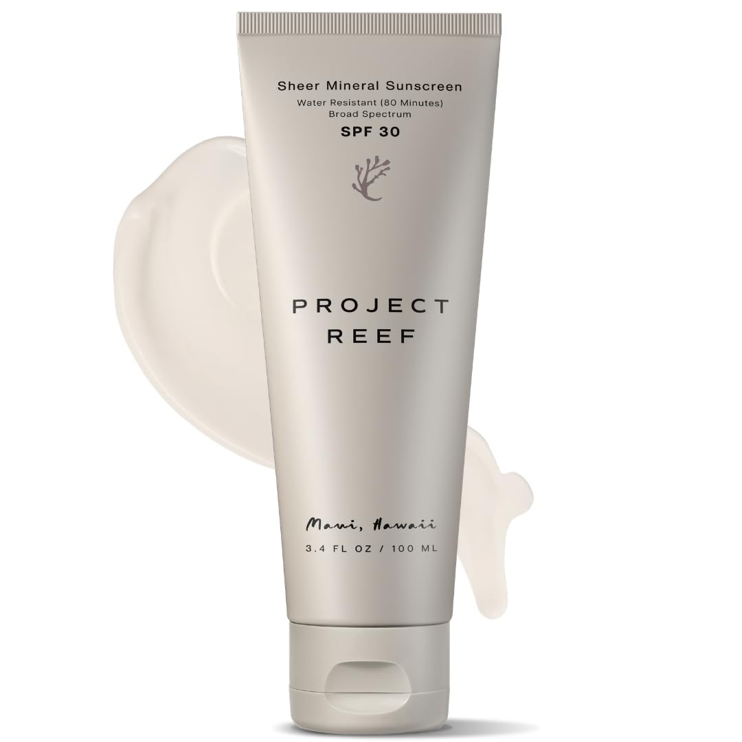 Amazon.com: Project Reef SPF 30 Mineral Sunscreen Lotion, Zinc