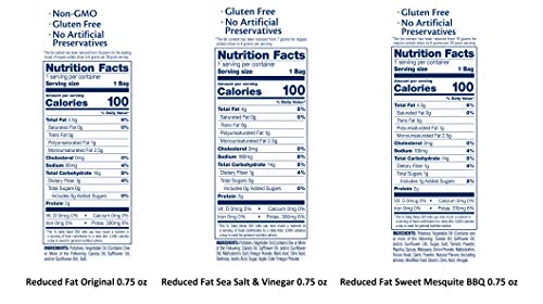 Cape Cod Potato Chips, Reduced Fat Kettle Cooked, Seaside Sampler (24 Count) Variety Pack #TOP4